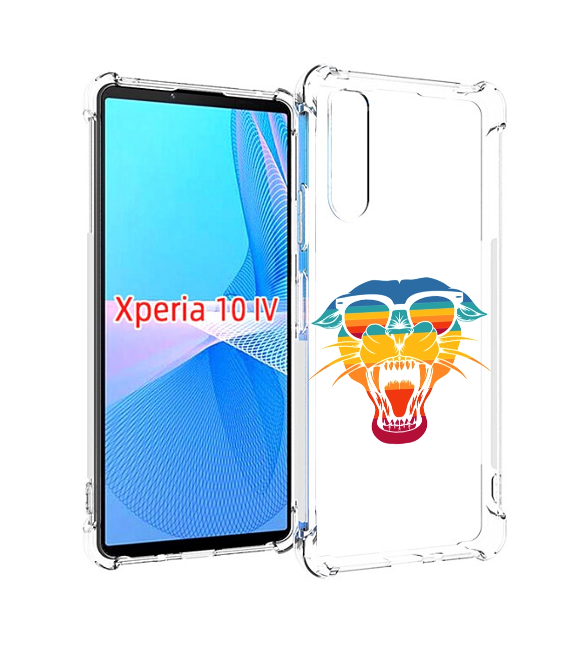 

Чехол MyPads Радужная-пантера для Sony Xperia 10 IV (10-4), Прозрачный, Tocco