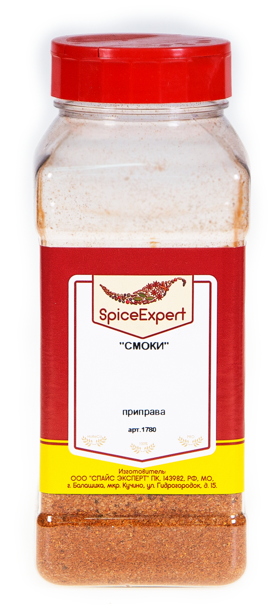 

Приправа "Смоки" 500гр (1000мл) банка SpicExpert