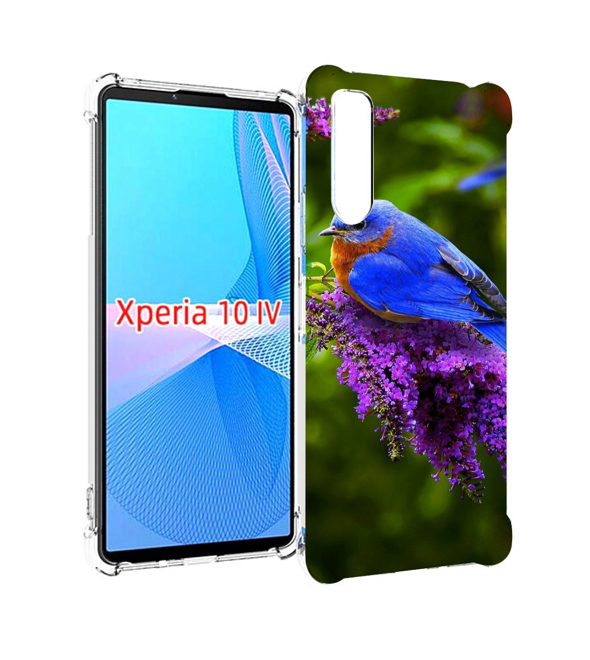 

Чехол MyPads Птица-сиреневая для Sony Xperia 10 IV (10-4), Прозрачный, Tocco