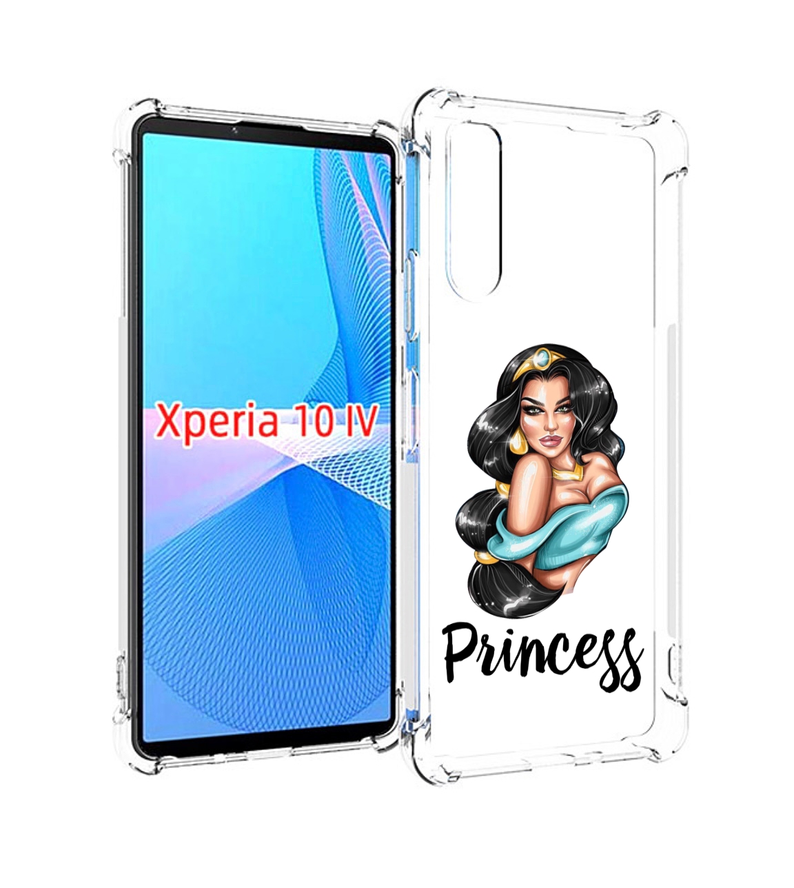 Чехол MyPads Принцесса-Жасмин женский для Sony Xperia 10 IV (10-4)