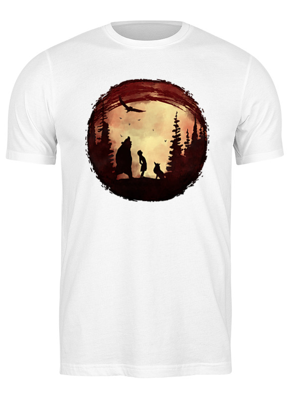 

Футболка мужская Printio Red night белая XL, Белый, Red night