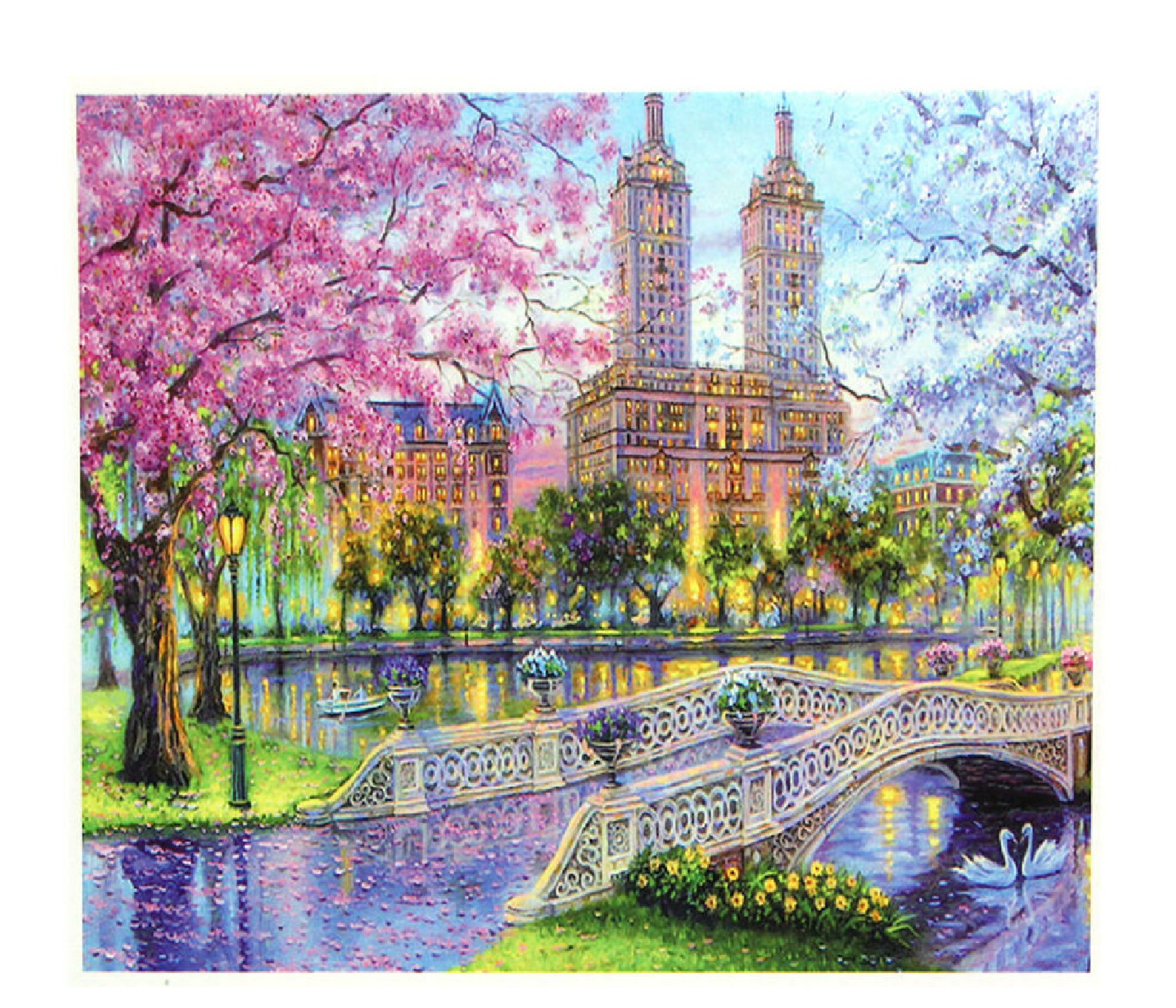 

Алмазная мозаика Город GA73920 полная выкладка, на подрамнике, 40*50 см, Город