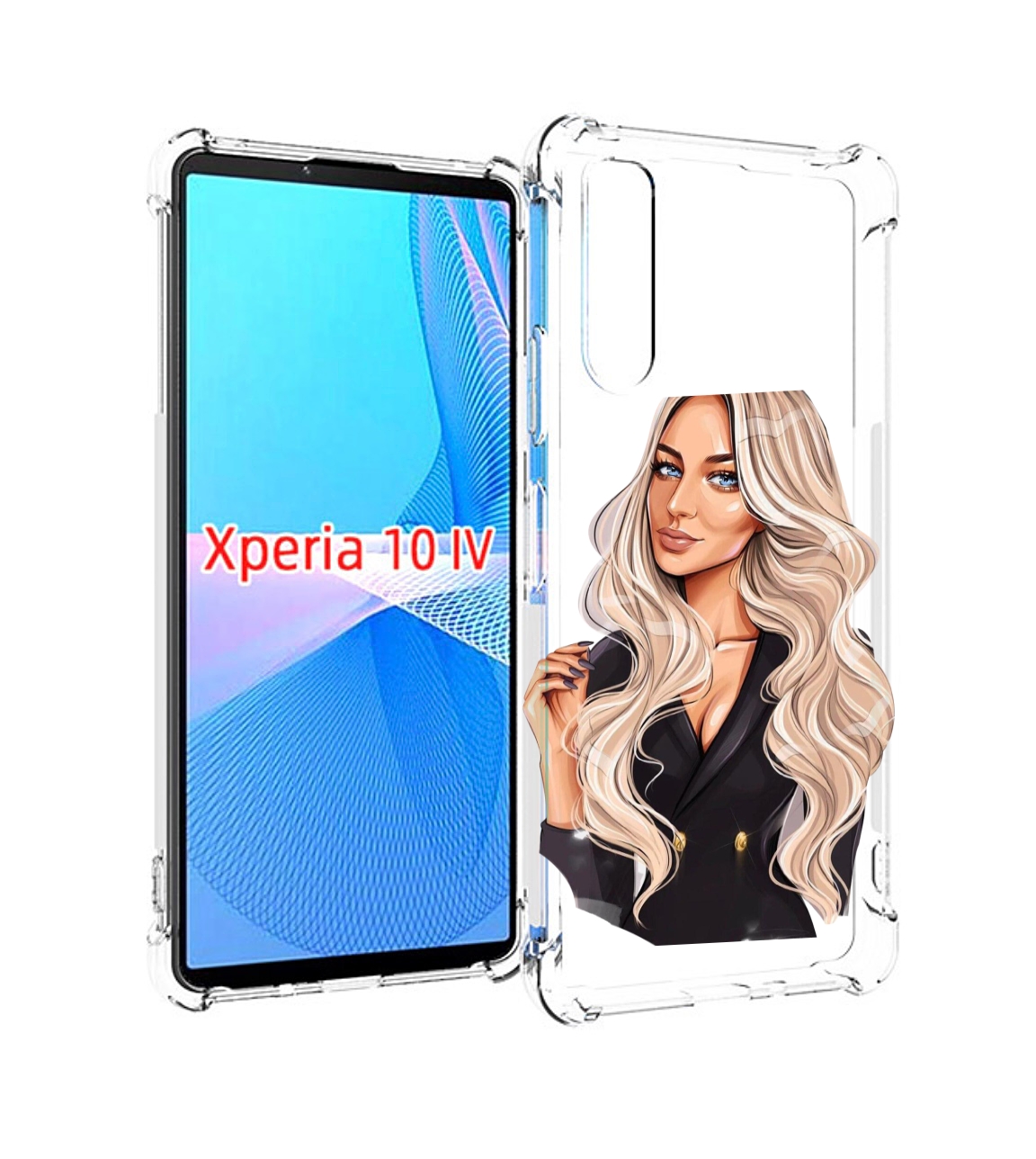 Чехол MyPads Платье-пиджак женский для Sony Xperia 10 IV (10-4)