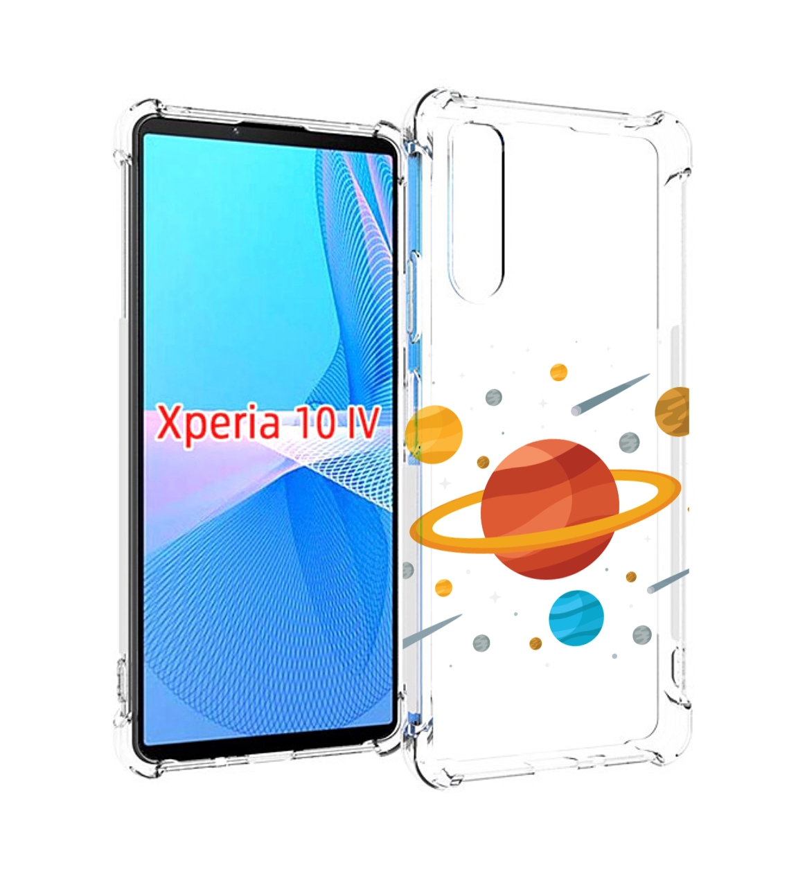 

Чехол MyPads Планета-Сатурн для Sony Xperia 10 IV (10-4), Прозрачный, Tocco