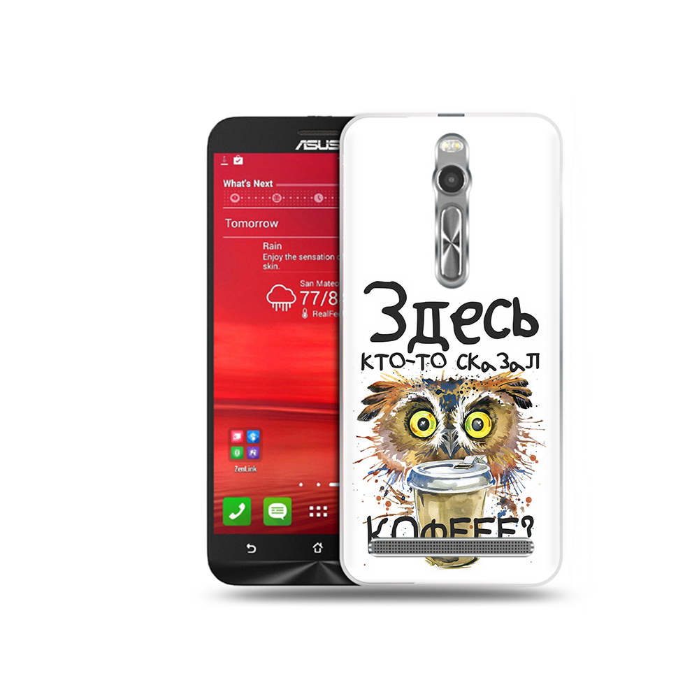 Чехол MyPads Tocco для Asus Zenfone 2 (ZE550ML) Любительница кофе (PT11329.657.111)