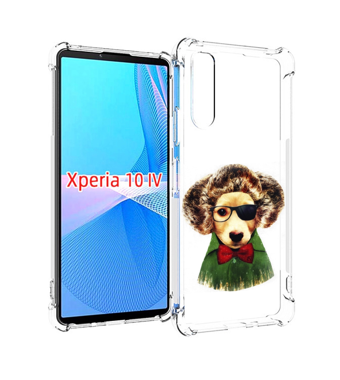 

Чехол MyPads Пес в бабочке для Sony Xperia 10 IV (10-4), Прозрачный, Tocco