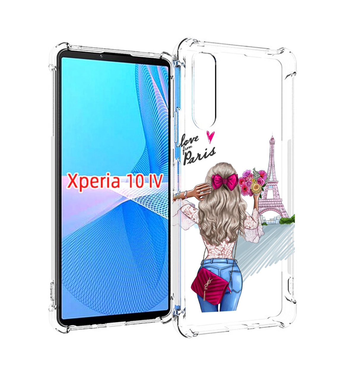 

Чехол MyPads Парижанка женский для Sony Xperia 10 IV (10-4), Прозрачный, Tocco