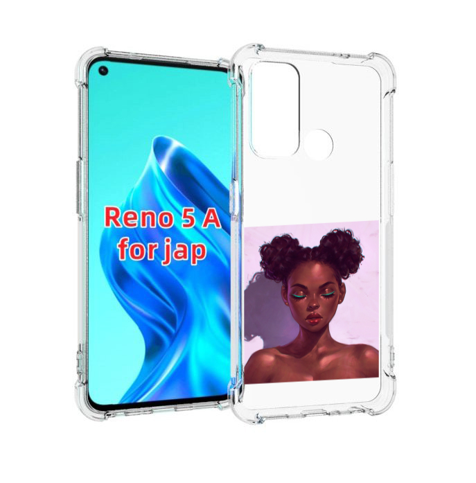 

Чехол MyPads зеленые-стрелки женский для Oppo Reno 5A, Прозрачный, Tocco