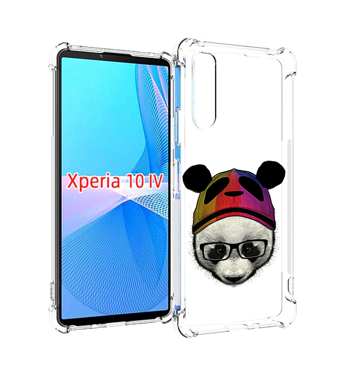 

Чехол MyPads Панда в шапке для Sony Xperia 10 IV (10-4), Прозрачный, Tocco