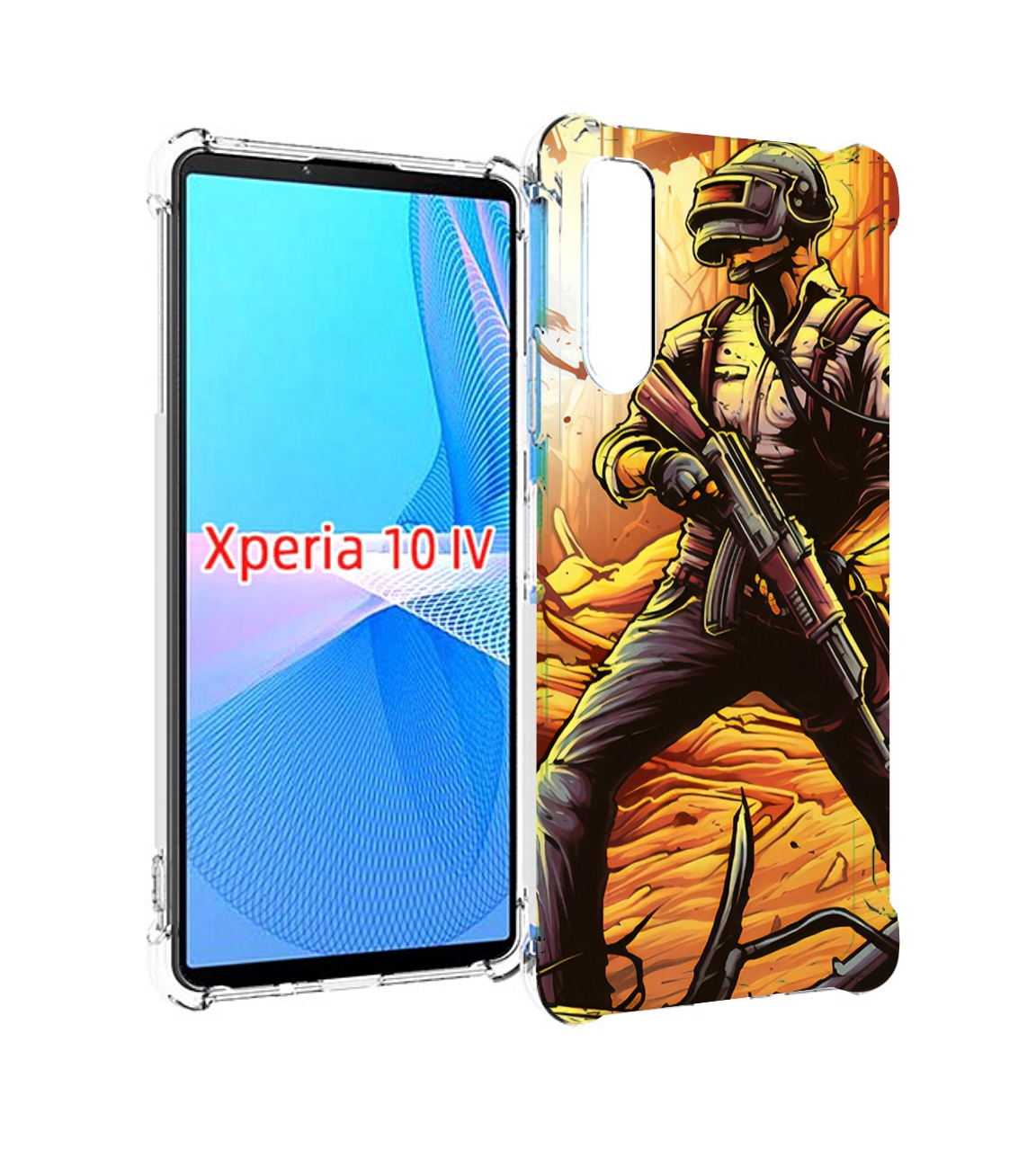 

Чехол MyPads Пабг для Sony Xperia 10 IV (10-4), Прозрачный, Tocco