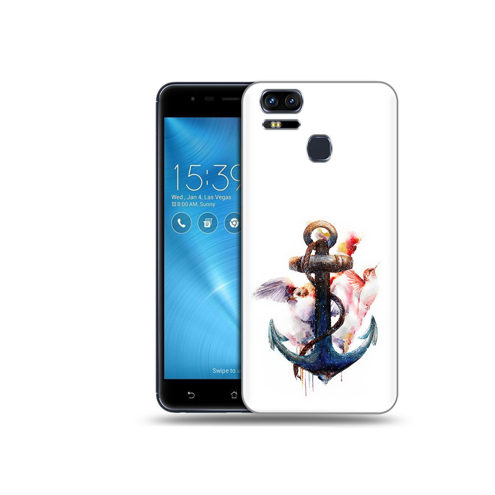 

Чехол MyPads Tocco для Asus ZenFone 3 якорь с птицами (PT51214.656.703), Прозрачный, Tocco