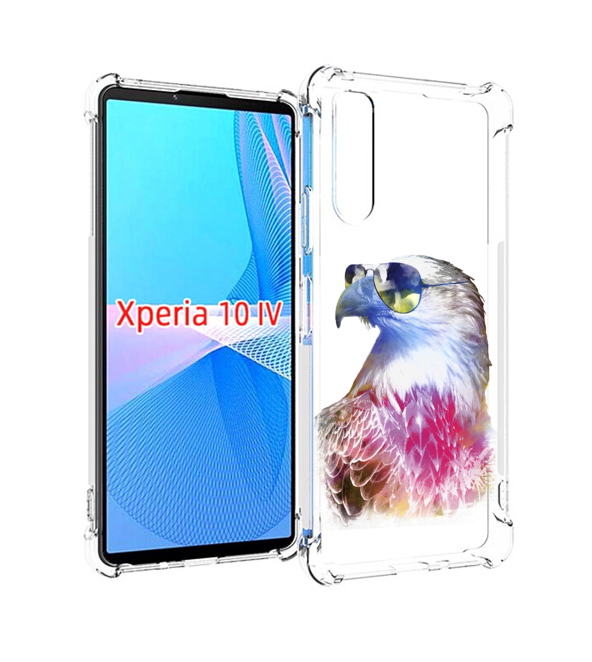 

Чехол MyPads Орел в очках для Sony Xperia 10 IV (10-4), Прозрачный, Tocco