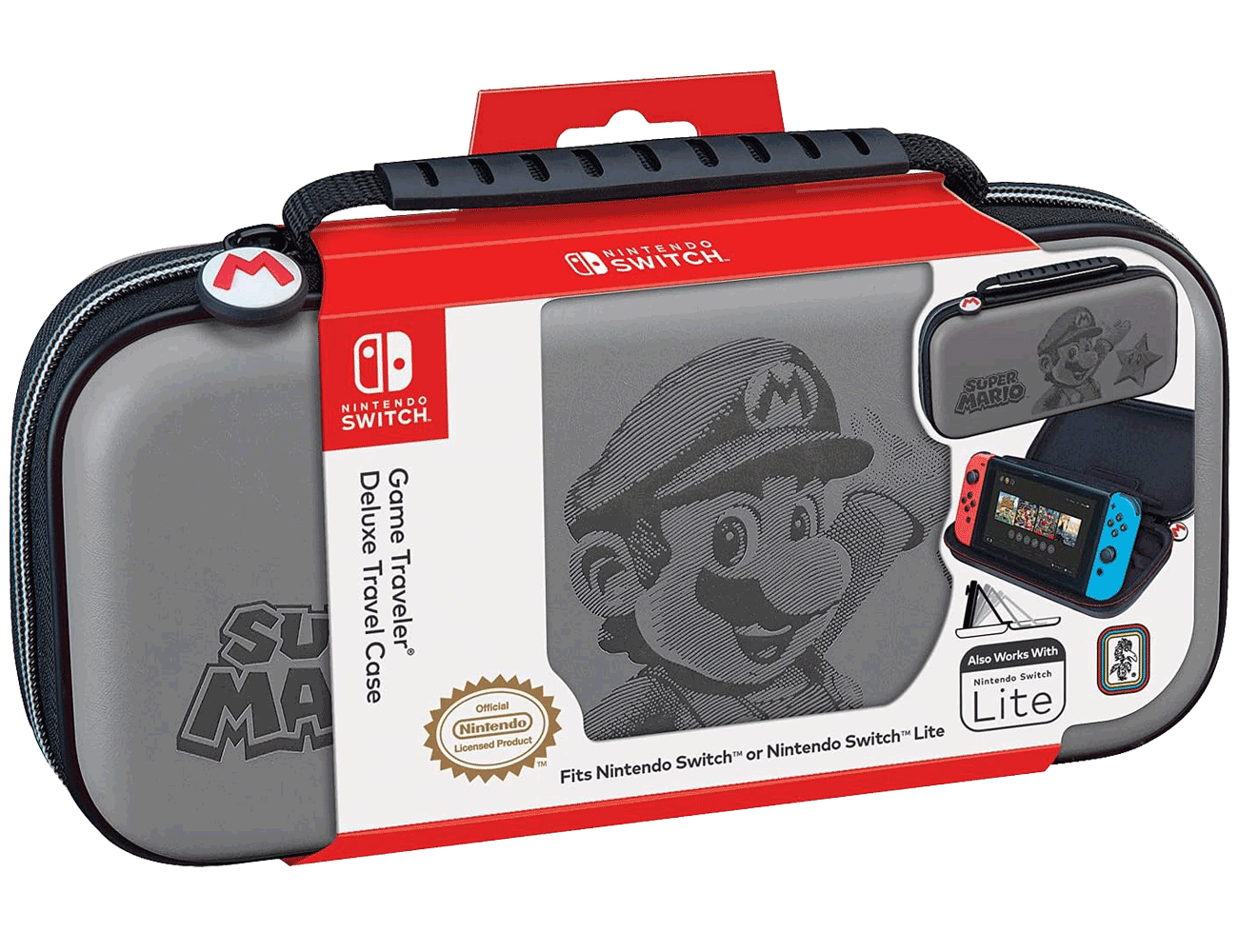

Чехол-сумка для приставки R.D.S. Industries Inc. Game Traveler Deluxe для Nintendo Switch, Серый;черный, Game Traveler Deluxe
