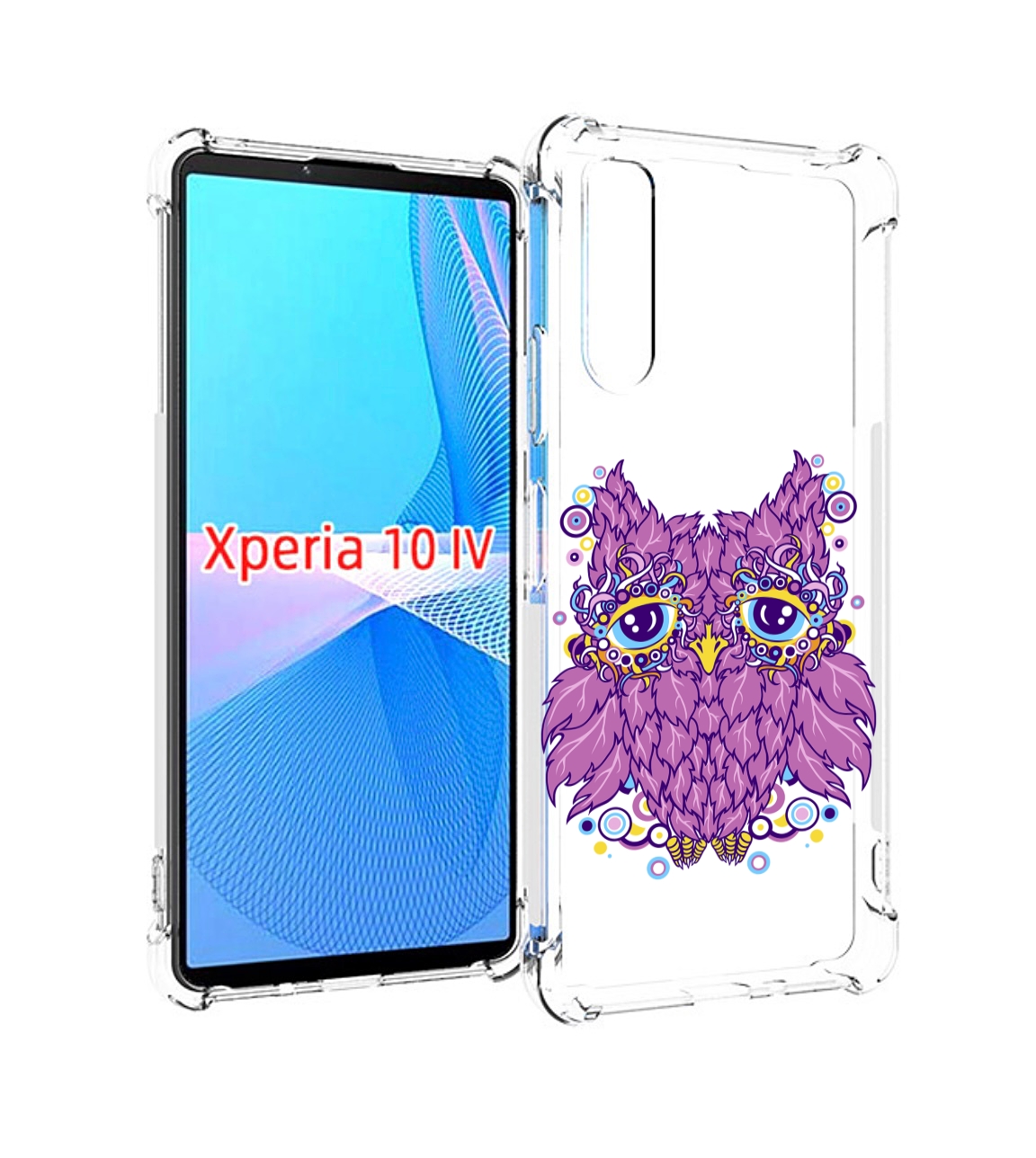 

Чехол MyPads Розовая сова для Sony Xperia 10 IV (10-4), Прозрачный, Tocco