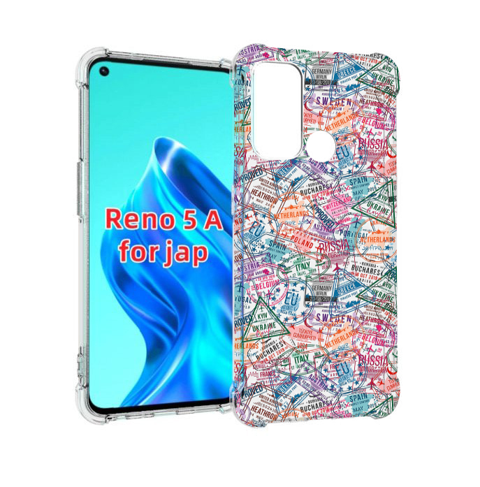 

Чехол MyPads загранчехол для Oppo Reno 5A, Прозрачный, Tocco