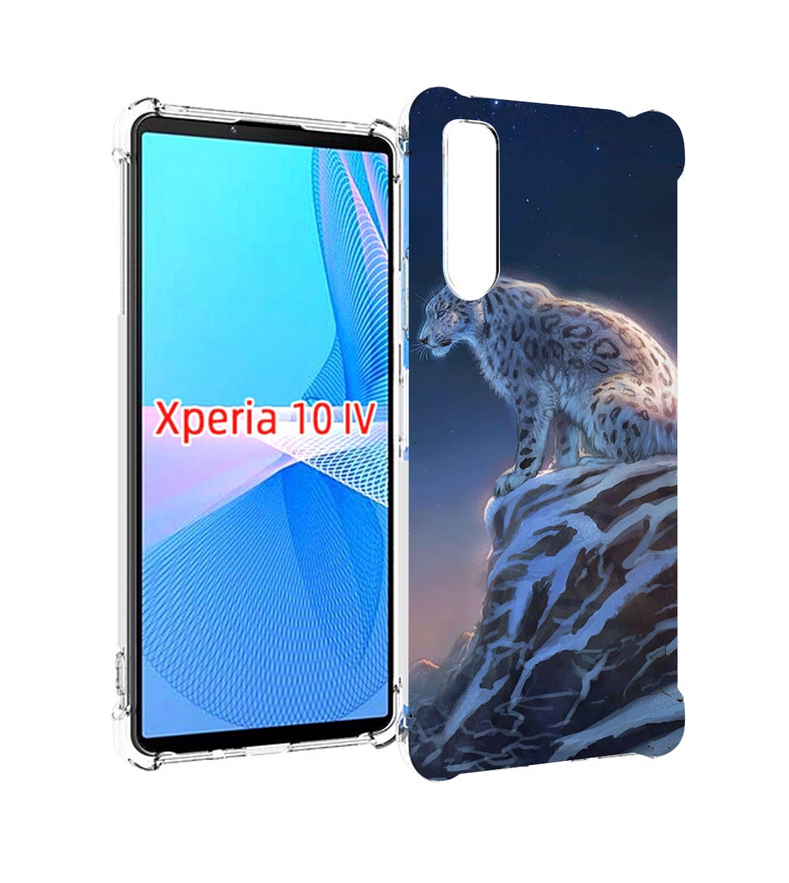 

Чехол MyPads Одинокий-Барс для Sony Xperia 10 IV (10-4), Прозрачный, Tocco