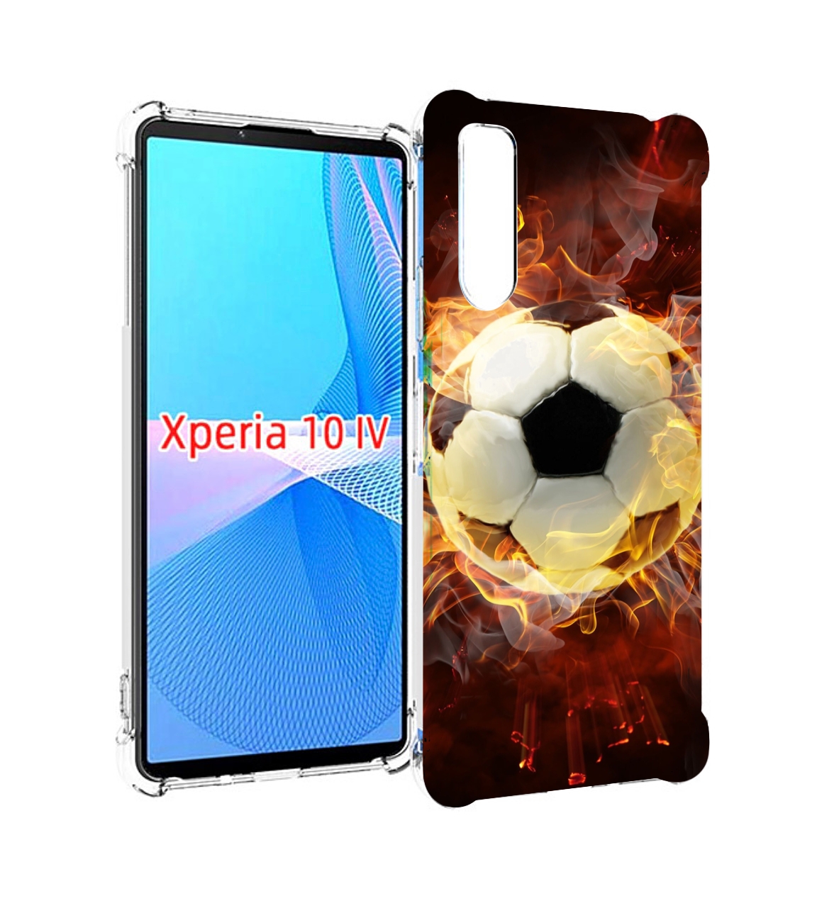 

Чехол MyPads Огненный-мяч для Sony Xperia 10 IV (10-4), Прозрачный, Tocco