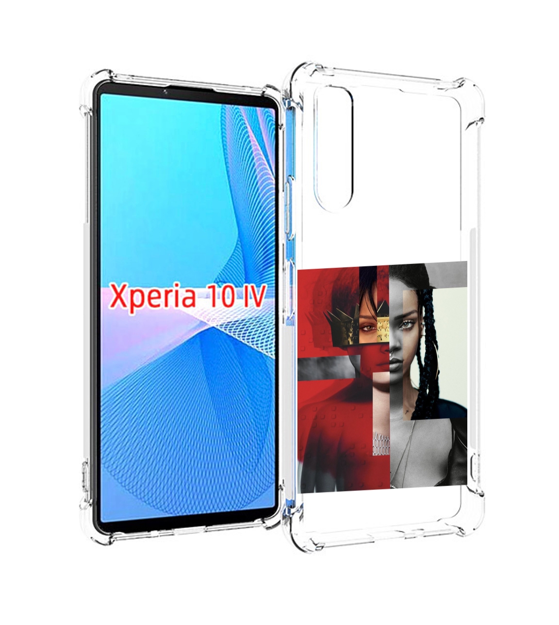 

Чехол MyPads Обложка-Рианна для Sony Xperia 10 IV (10-4), Прозрачный, Tocco