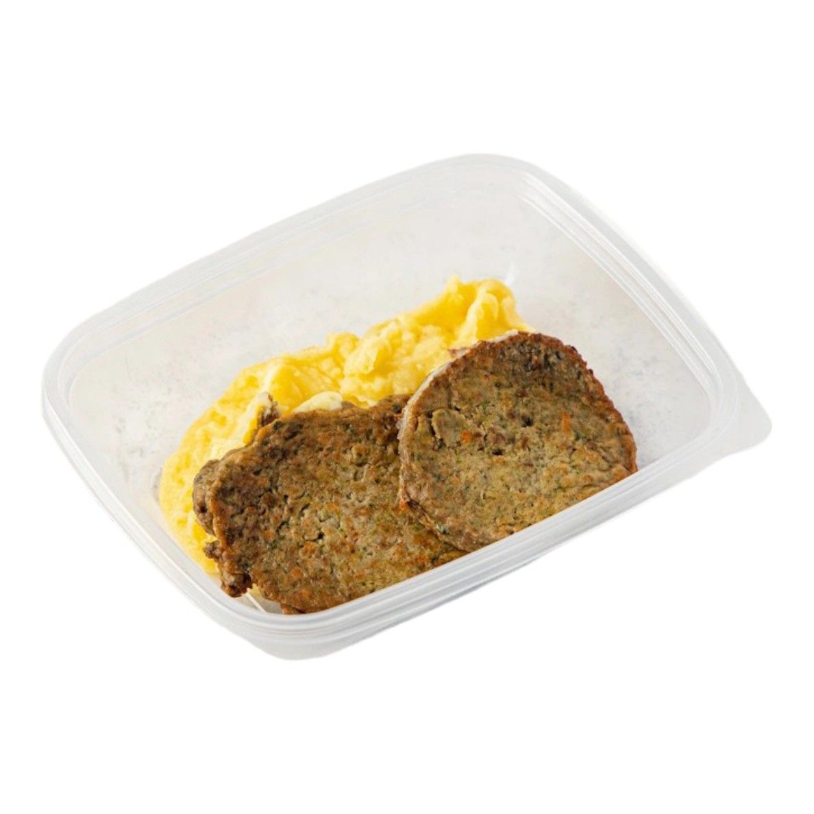 

Картофельное пюре с печеночными оладьями 280 г