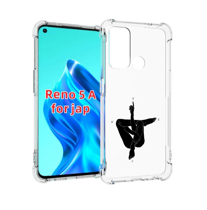 

Чехол MyPads живой компас для Oppo Reno 5A, Прозрачный, Tocco