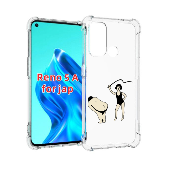 

Чехол MyPads женщина-наказывает для Oppo Reno 5A, Прозрачный, Tocco