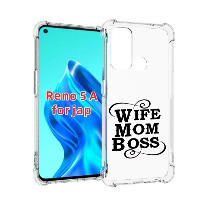 

Чехол MyPads жена-мама-босс для Oppo Reno 5A, Прозрачный, Tocco