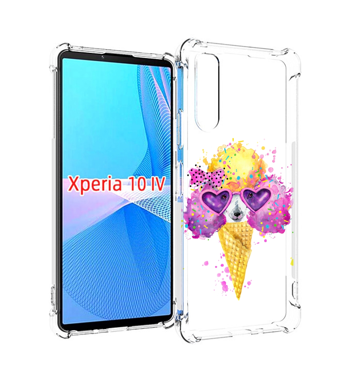 

Чехол MyPads Рожок для Sony Xperia 10 IV (10-4), Прозрачный, Tocco
