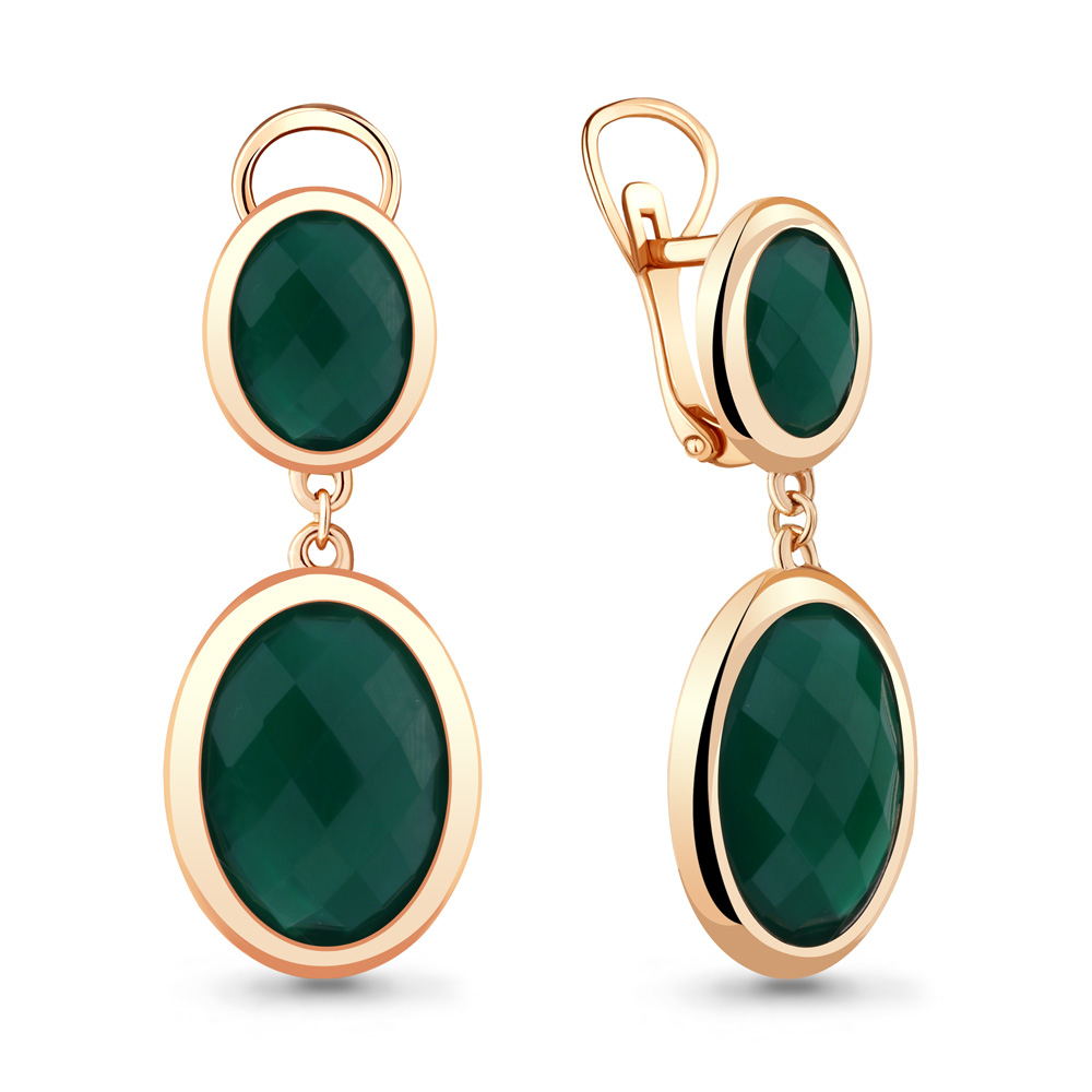 

Серьги из серебра с агатом Aquamarine 4441209_925_з, 4441209_925_з