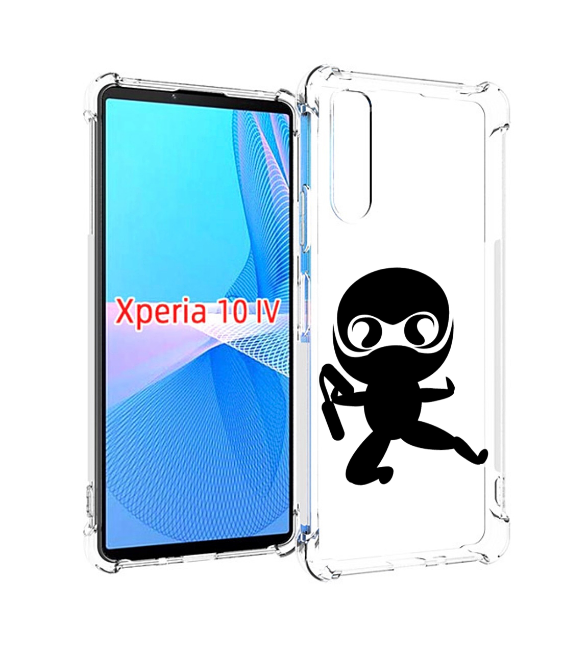 

Чехол MyPads Ниндзя для Sony Xperia 10 IV (10-4), Прозрачный, Tocco