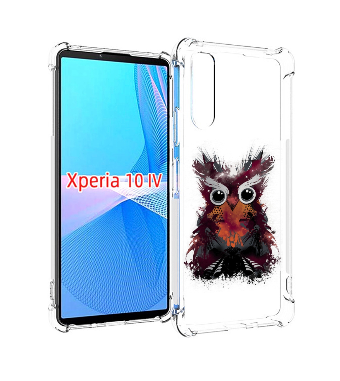 

Чехол MyPads Необычная сова для Sony Xperia 10 IV (10-4), Прозрачный, Tocco