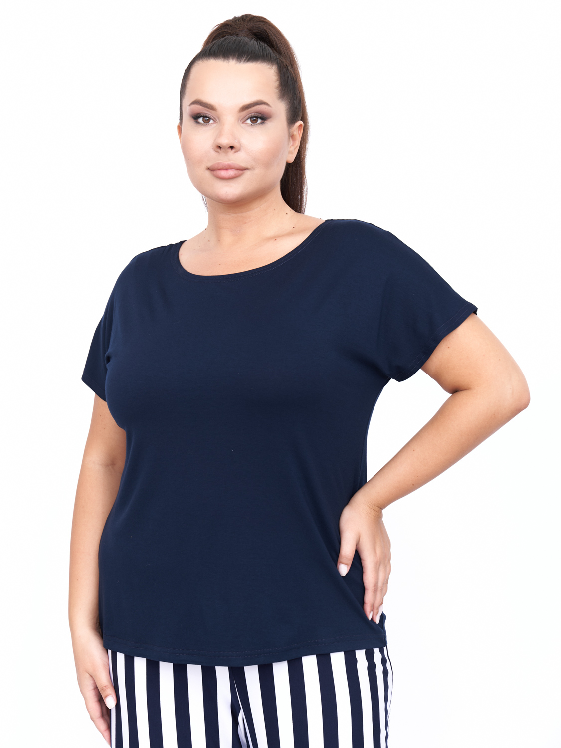 

Футболка женская ZORY ZFU02803 синяя 48-50 RU, Синий, ZFU02803