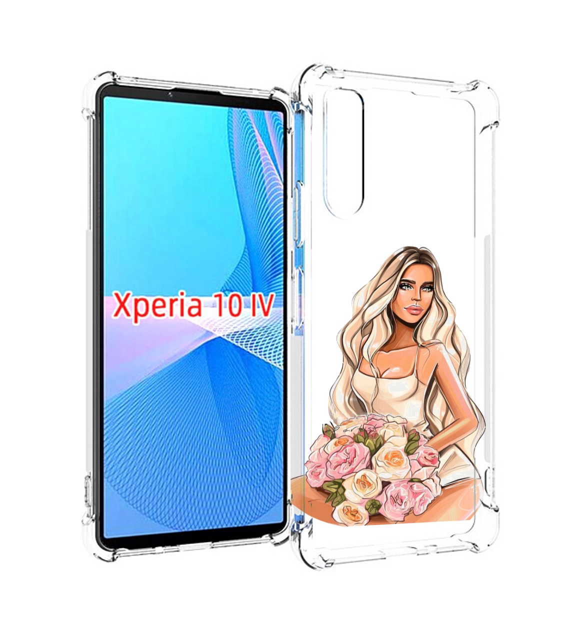 

Чехол MyPads Нежная-девушка женский для Sony Xperia 10 IV (10-4), Прозрачный, Tocco