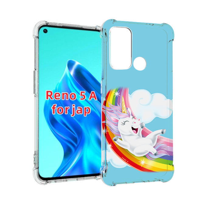 

Чехол MyPads единорог-на-радуге для Oppo Reno 5A, Прозрачный, Tocco