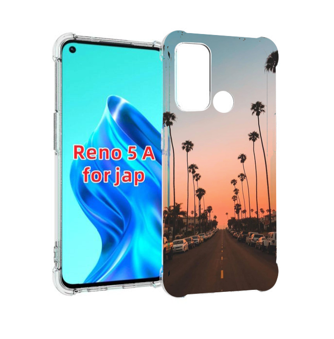 

Чехол MyPads дорога-с-закатом для Oppo Reno 5A, Прозрачный, Tocco