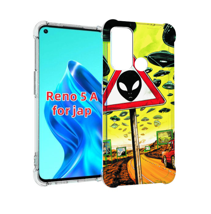 

Чехол MyPads дорога к инопланетянам для Oppo Reno 5A, Прозрачный, Tocco
