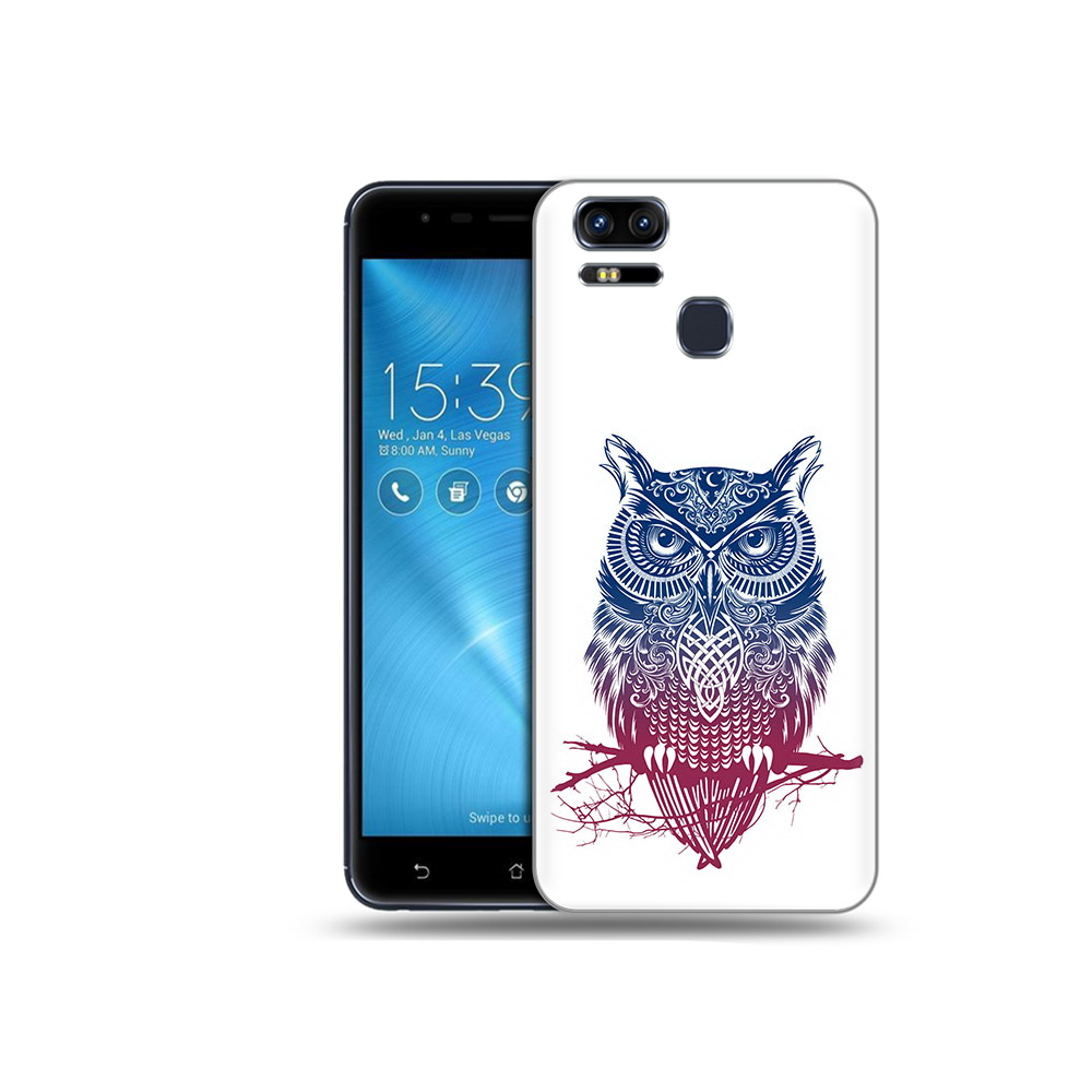 

Чехол MyPads Tocco для Asus ZenFone 3 хиппи сова (PT51214.656.664), Прозрачный, Tocco