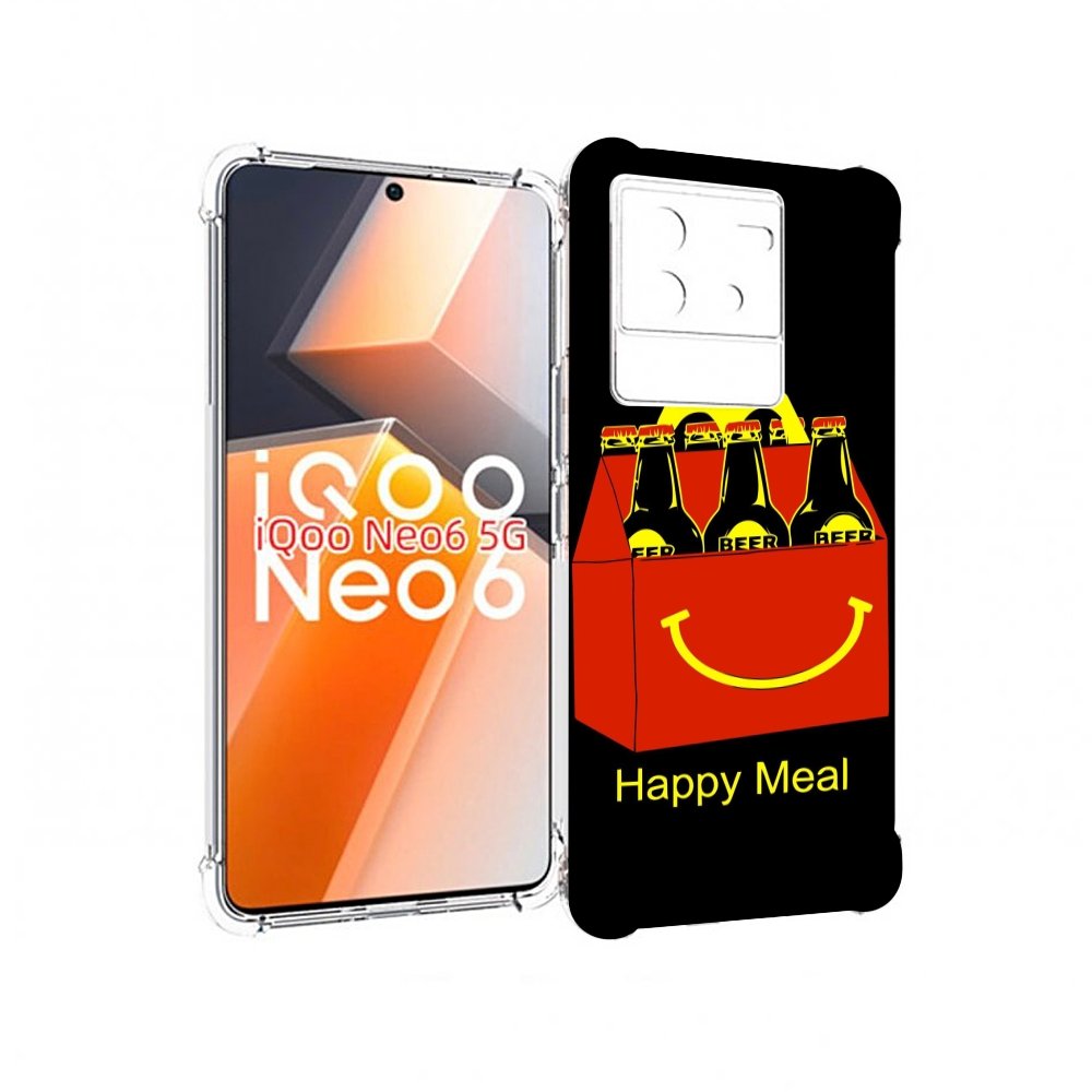 

Чехол MyPads Happy Meal для Vivo iQoo Neo 6 5G, Прозрачный, Tocco