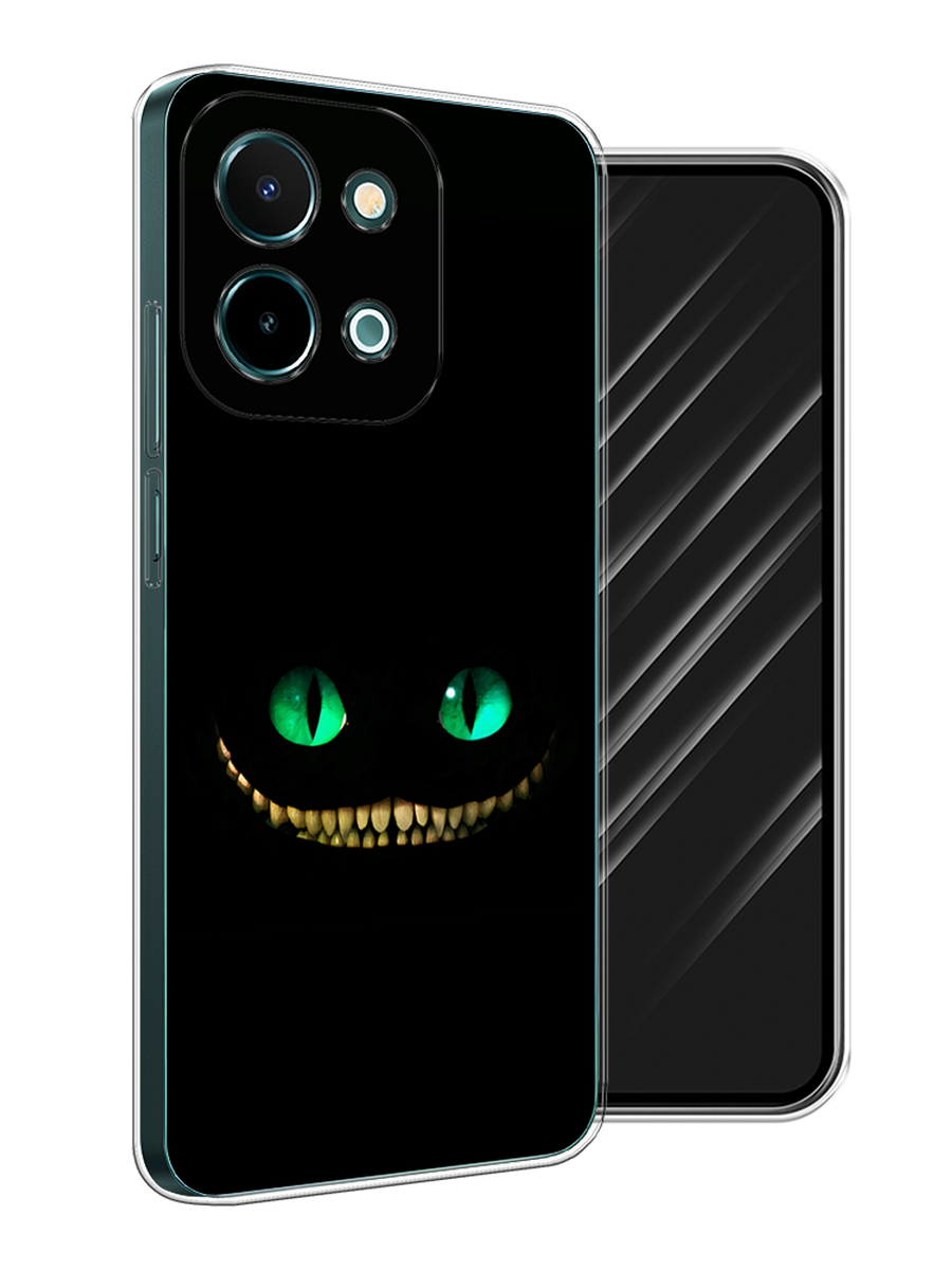 

Чехол Awog на Vivo Y28 4G "Зеленоглазый чеширский кот", Черный, 2611650-1
