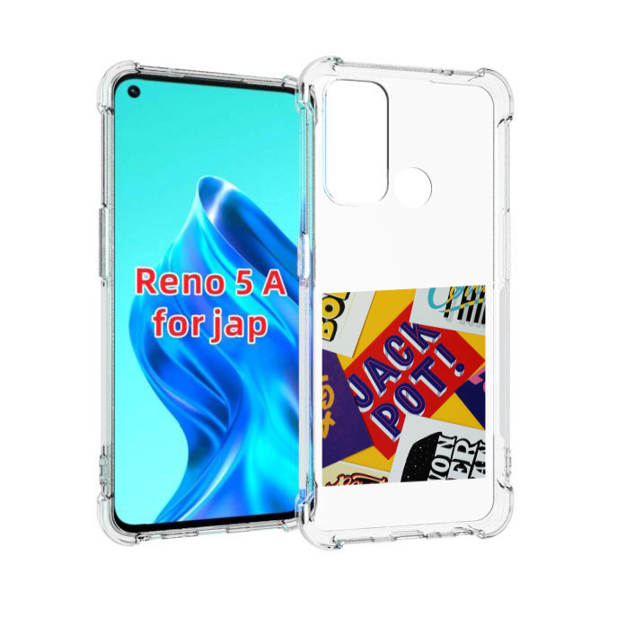 

Чехол MyPads джекпот для Oppo Reno 5A, Прозрачный, Tocco
