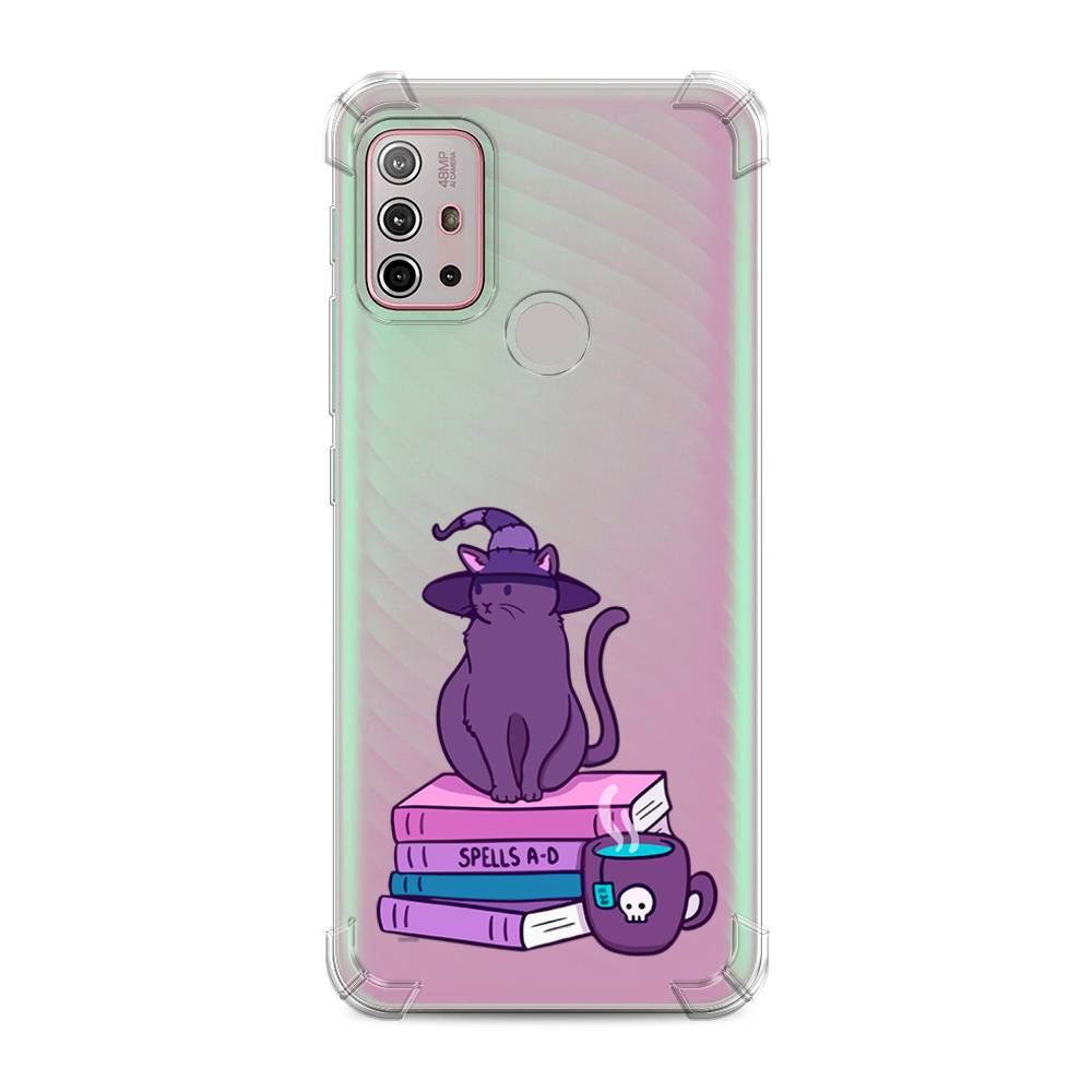 фото Противоударный силиконовый чехол "magic cat" на motorola moto g30 awog