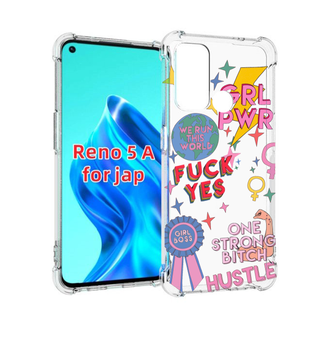 

Чехол MyPads девушки-боссы женский для Oppo Reno 5A, Прозрачный, Tocco