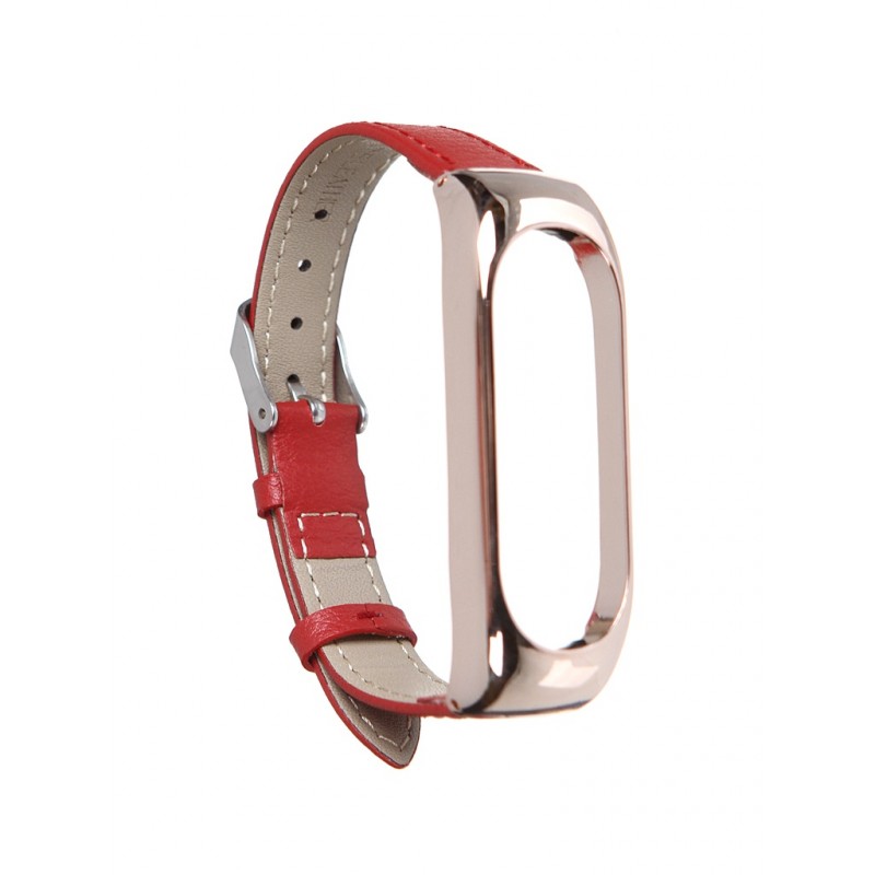 

Ремешок Red Line для Xiaomi Mi Band 5 Leather Red УТ000022705, Красный