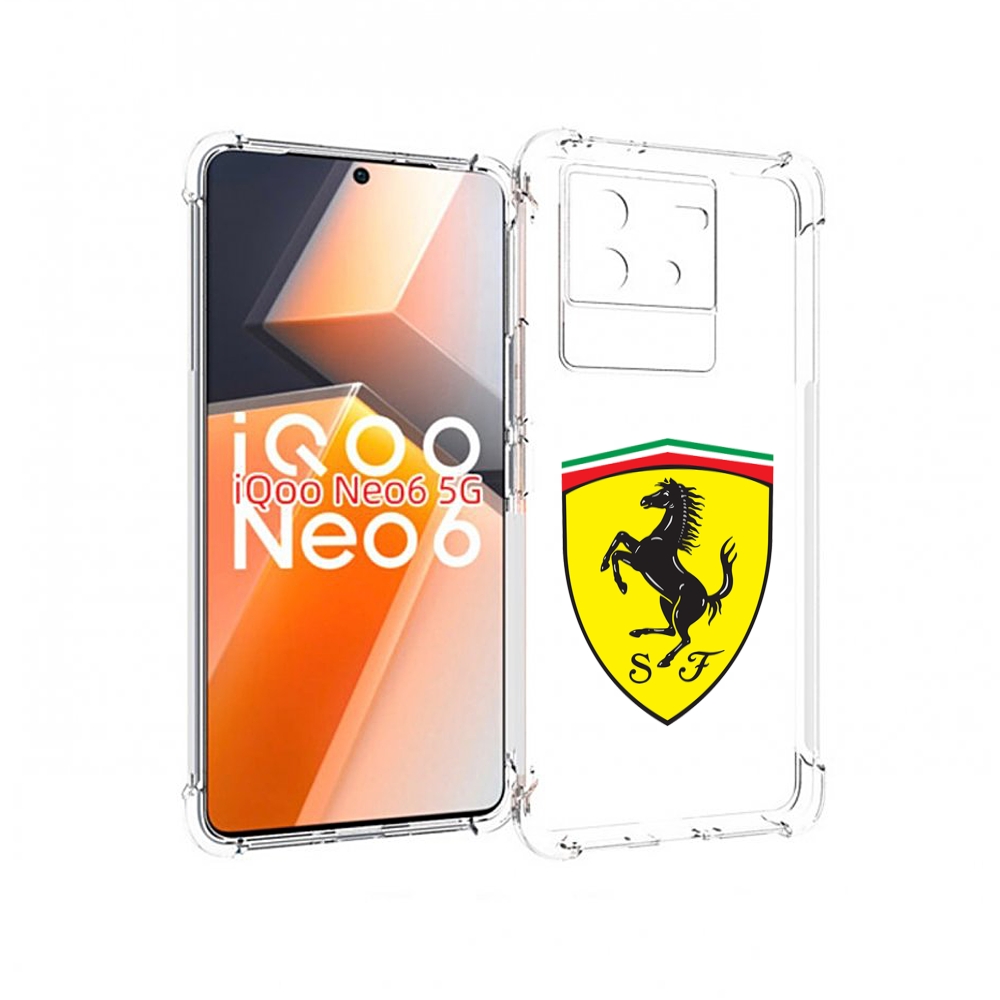 

Чехол MyPads Ferrari-3 мужской для Vivo iQoo Neo 6 5G, Прозрачный, Tocco