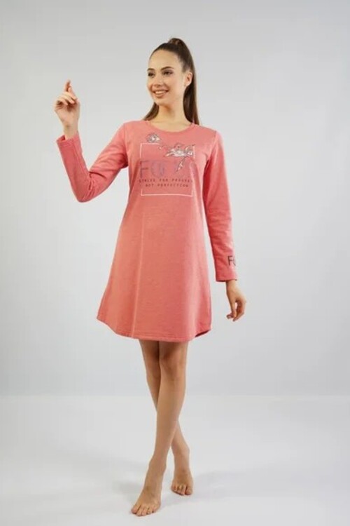 

Туника домашняя женская VIENETTA 105228_0000 оранжевая XL, Оранжевый, 105228_0000