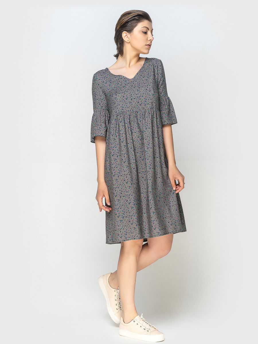 Платье женское AM One АМ-7838/7 серое 52 RU