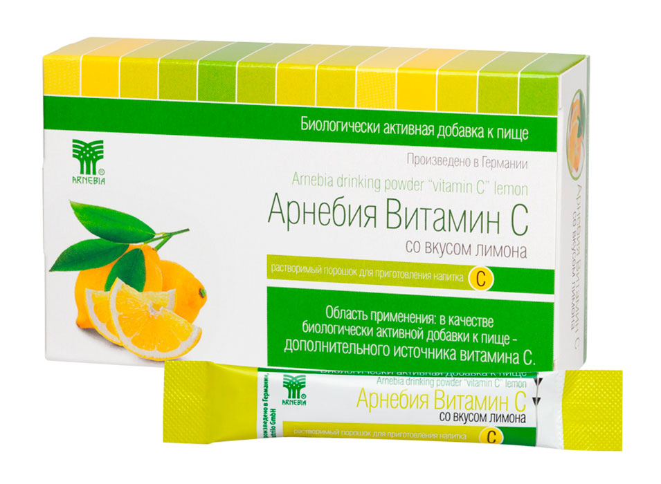 

ВИТАМИН С Арнебия со вкусом лимона растворимый порошок пакеты 10 шт., ВИТАМИН С со вкусом лимона