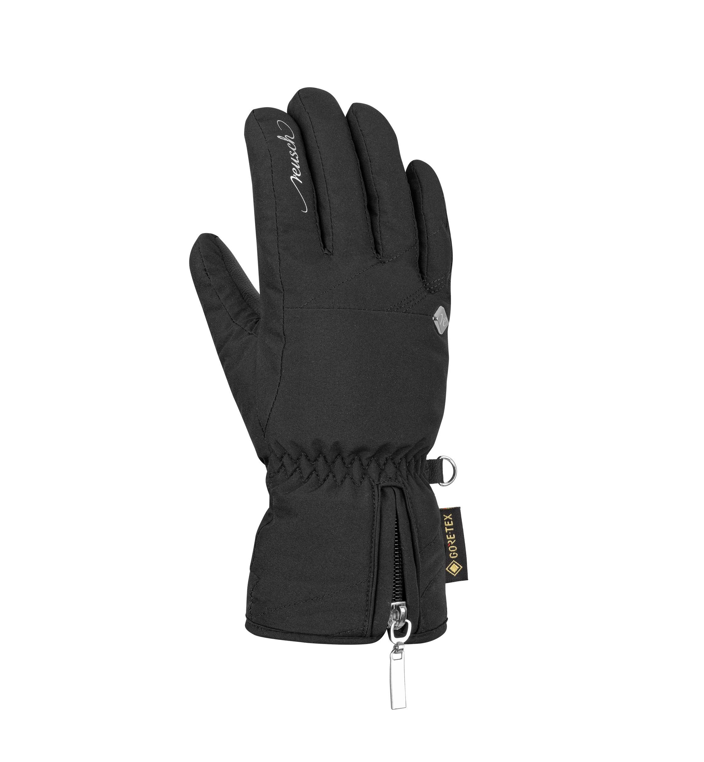 фото Перчатки reusch selina gtx, 2021, black/silver, 8 inch