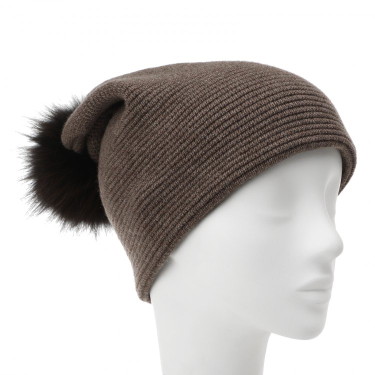 

Шапка бини женская La Neve 3925 коричневая р. ONE SIZE