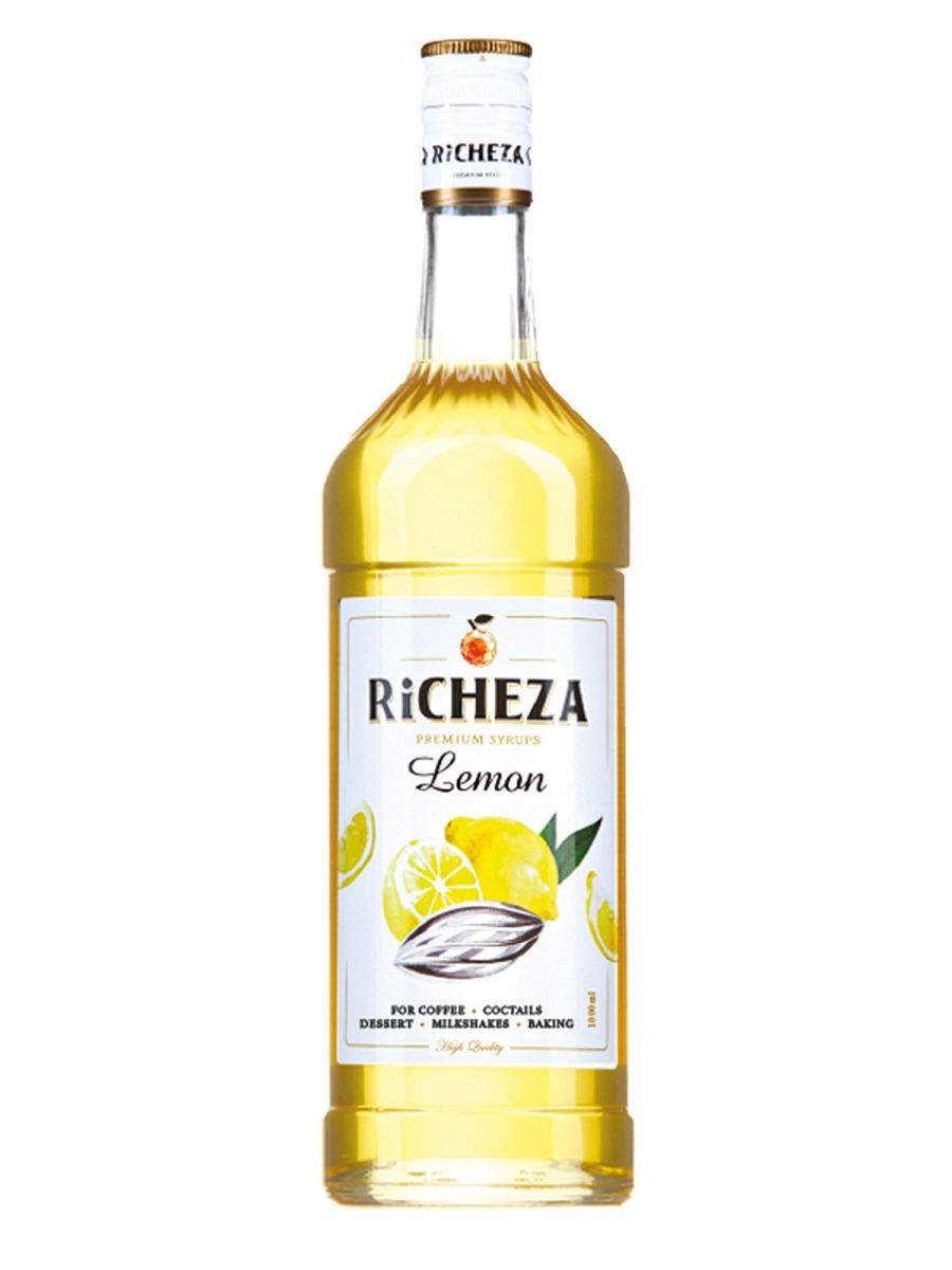 фото Сироп для кофе и коктейлей лимон 1 литр, richeza