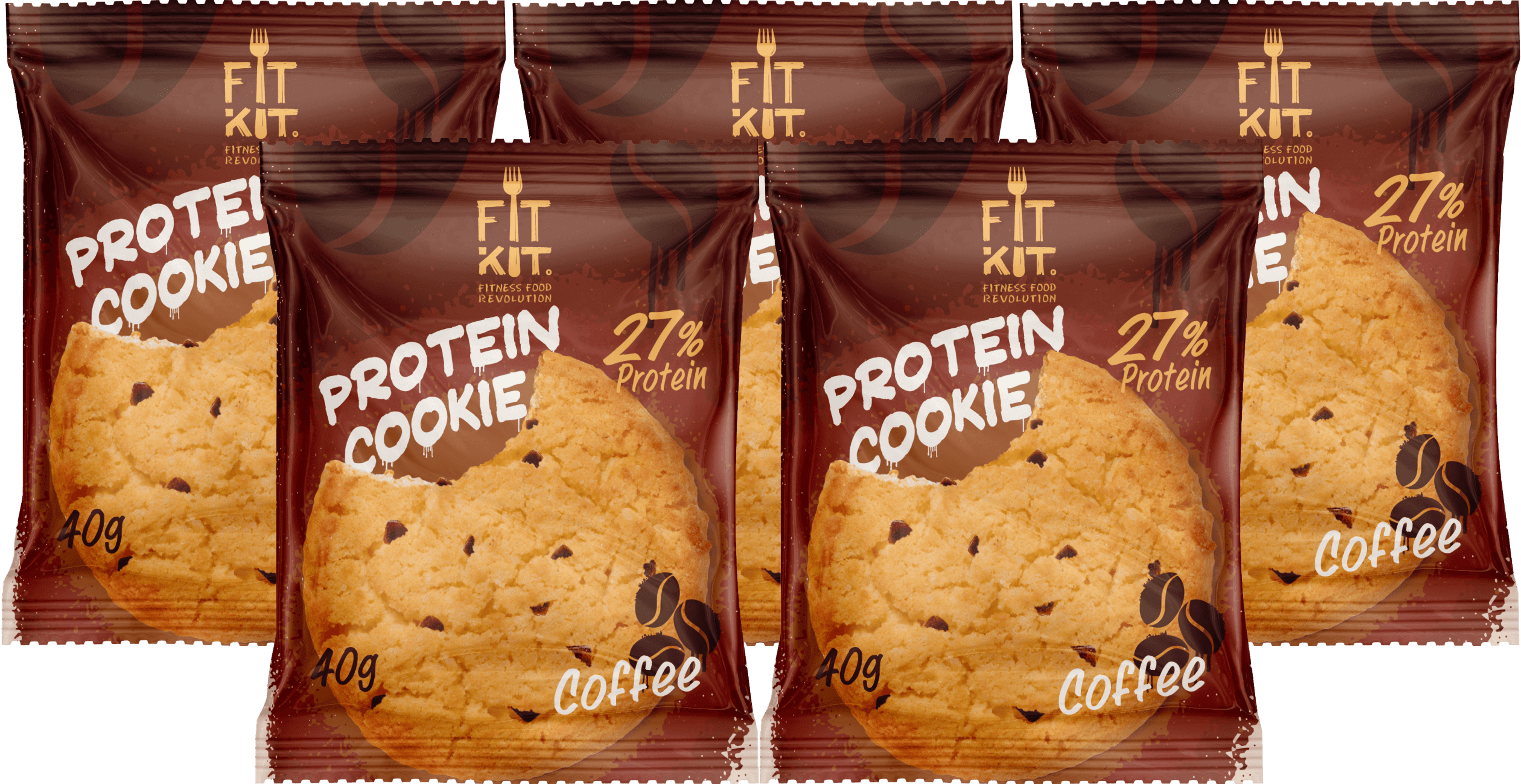 фото Печенье fit kit protein cookie 5 40 г, 5 шт., кола